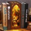 Jiate DIY Мини-книжный уголок 3D собранная закладка, Миниатюрная модель павильона, Игрушка, Креативный подарок на день рождения ZQW