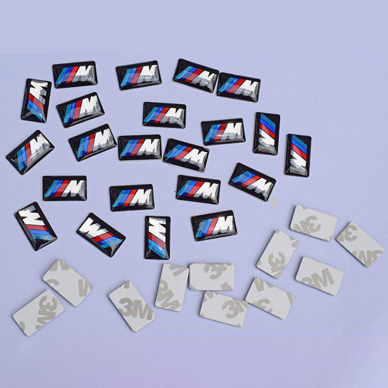 3D Car Steering Wheel Hub Caps Center Emblem Sticker DIY Sticker For BMW M F31 F34 F32 E52 E53 E60 E90 E91 E92 E93 Performance