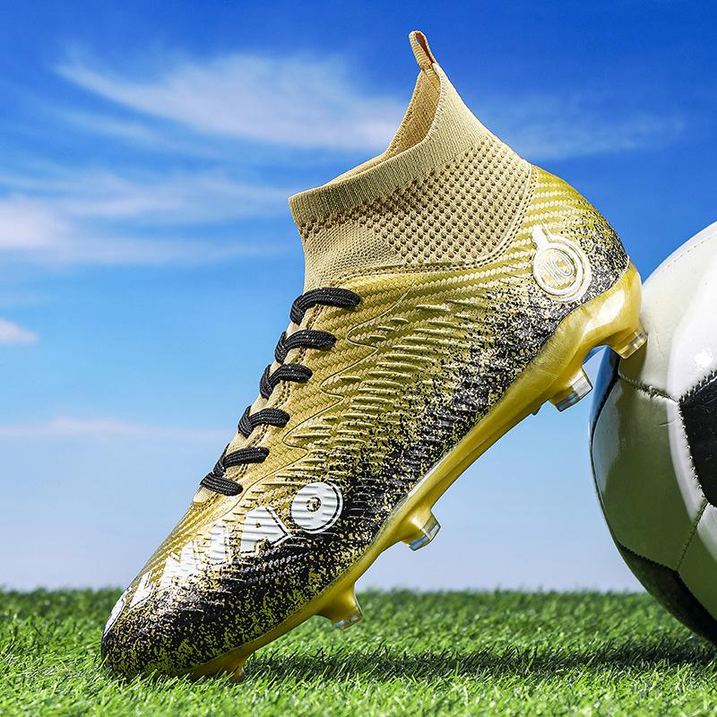 33-46 футбольные бутсы унисекс, высокоэластичные носки на шнуровке, тренировочный искусственный капитан, детские футбольные бутсы для тренировок на открытом воздухе