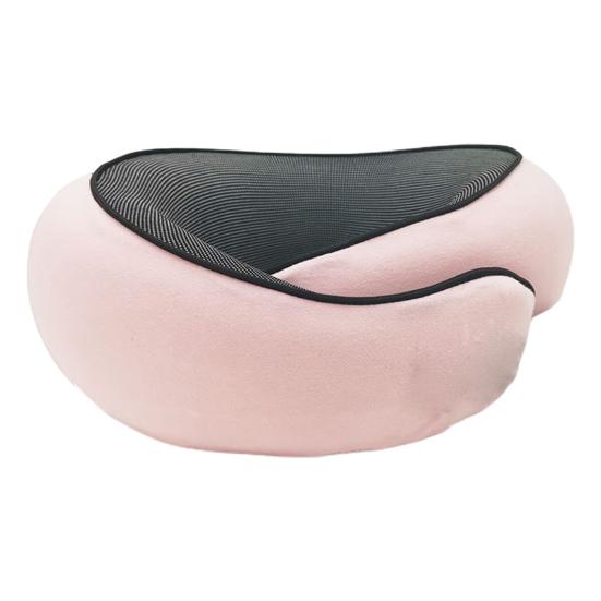 Подушка для шеи из пеноматериала с эффектом памяти, 360-градусная подушка для самолета с регулируемой застежкой