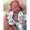 7" Micro Preemie Full Body Silicone Monkey Baby Doll Lux Lifelike Mini Reborn Doll Surprice Children Anti-Stress, Feel Real(Girl)