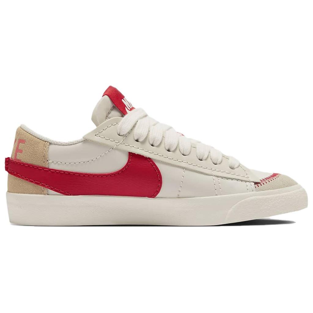 Nike Blazer Low 77 Jumbo Retro Low Top Skate Shoes Women Sneaker White Red DQ1470-005