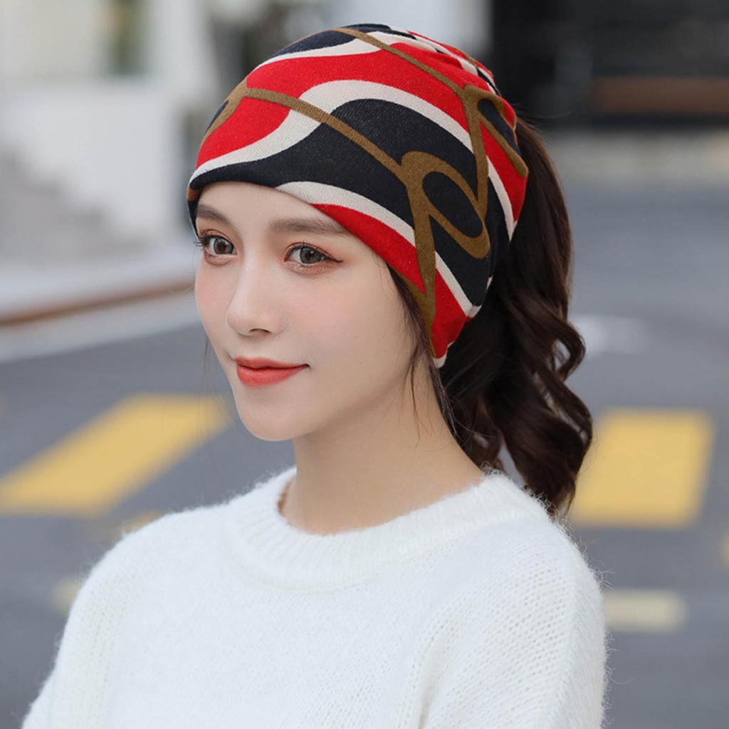 Women's Warm -use Pullover Sports Hat Casual Ear Cap