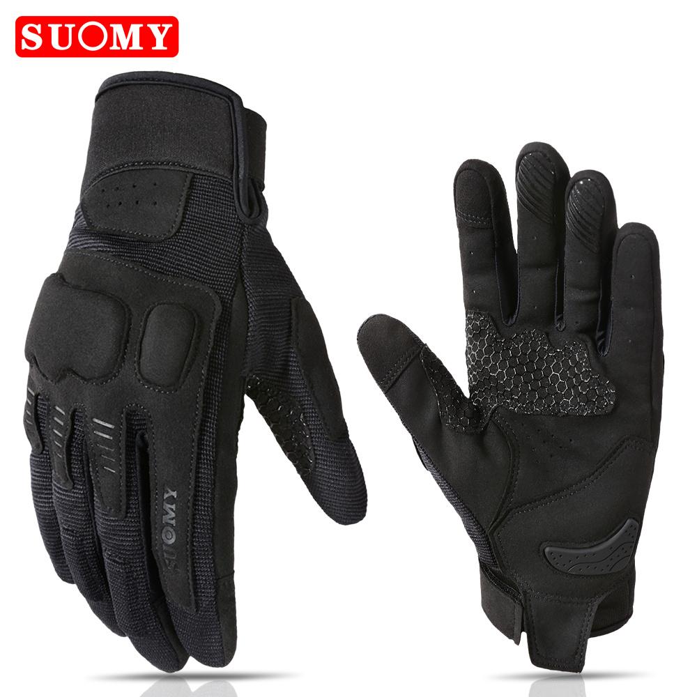 SUOMY Motorcycle Gloves Men Lady Summer Breathable Non-slip Guantes Motobike Riding Touch Screen Anti-drop Protective Gear S-XXL