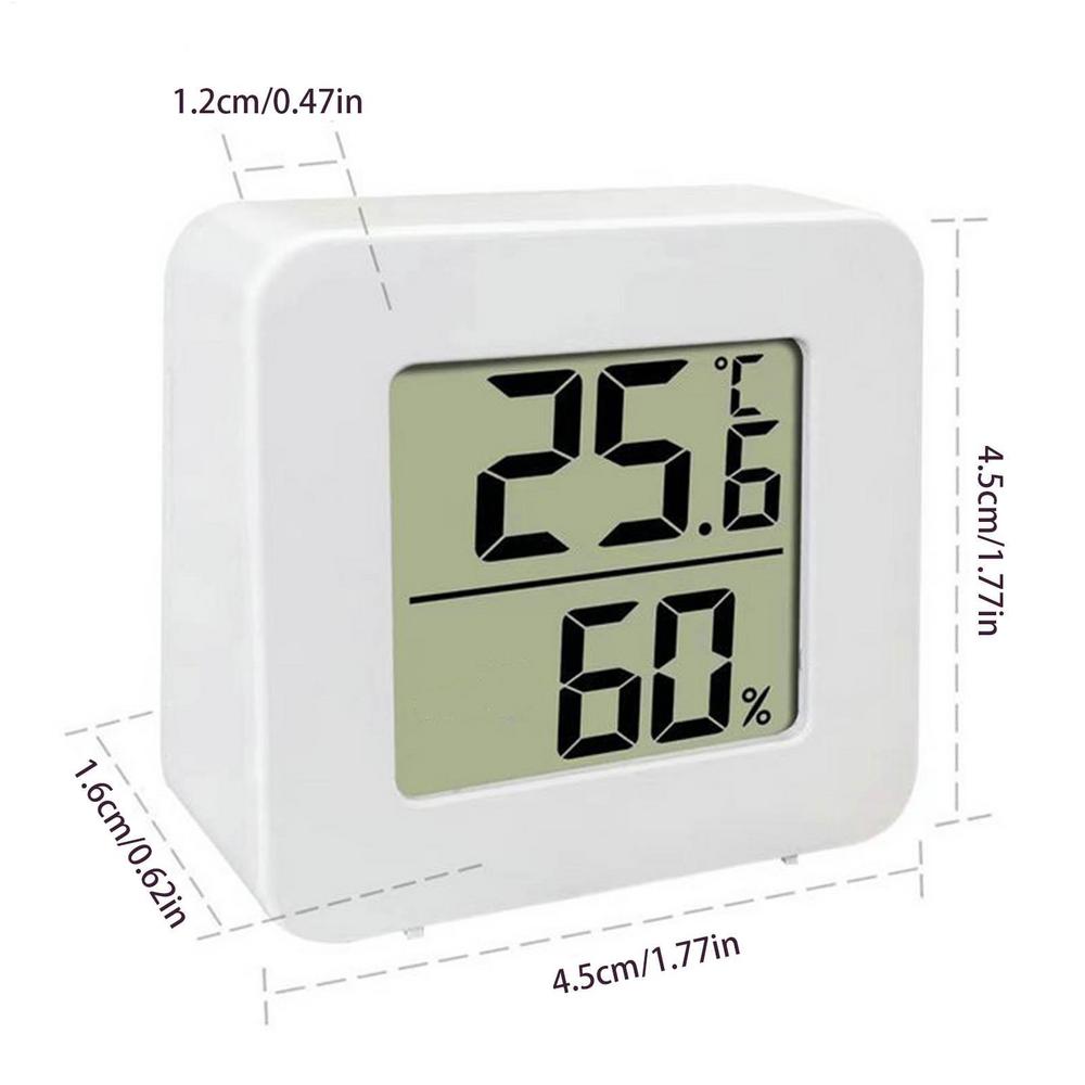 Mini Digital Thermometer Hygrometer With Sensor LCD Screen Temperature And Humidity Monitor Room Temperature Reader