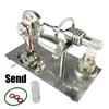 Hot Air Stirling Engine Alternator Aluminum Alloy External Combustion Engine Physics Science Educational Collection Gift