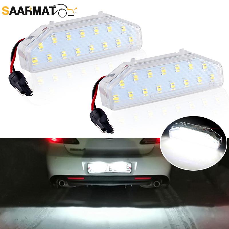 2 шт. Светодиодные фонари подсветки номерного знака для Mazda RX-8 RX8 2004-2012 Mazda 6 GH Atenza 2007-2012 OEM#: GS1D-51-270D FF1451270