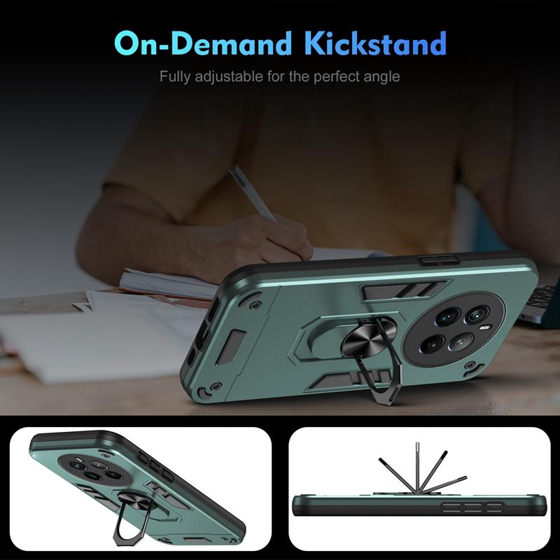 Бронированный магнитный чехол-кольцо для автомобиля для OPPO Realme 11 Pro 12 Plus Realme 11X 12X 5G Realme11 Realme12 Pro Plus задняя крышка