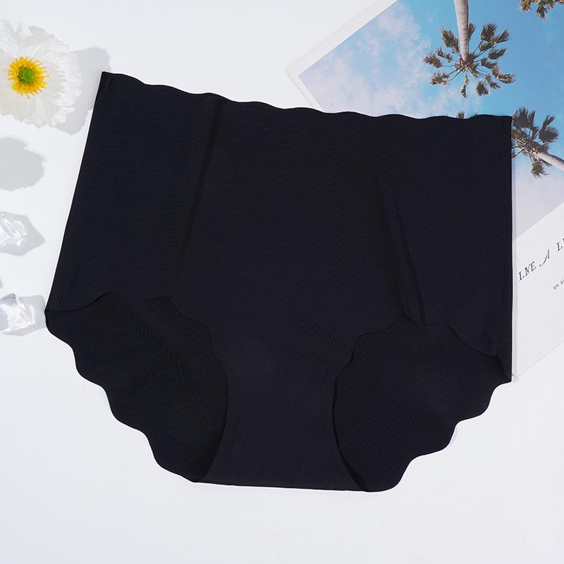 High Waist Panties for Women Plus Size Ice Silk Seamless Briefs Women Soft Underpants