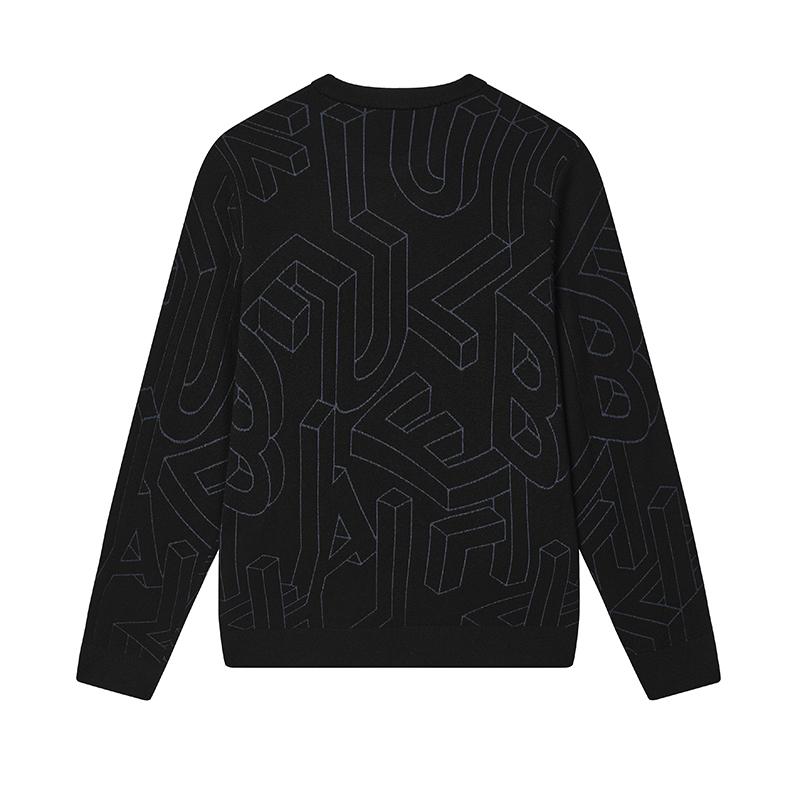 FILA Knitwear Men's Black Crew Neck Moderate F11M442403FBK