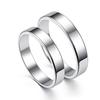 Минималистское унисекс гладкое кольцо из нержавеющей стали на свадьбу и помолвку