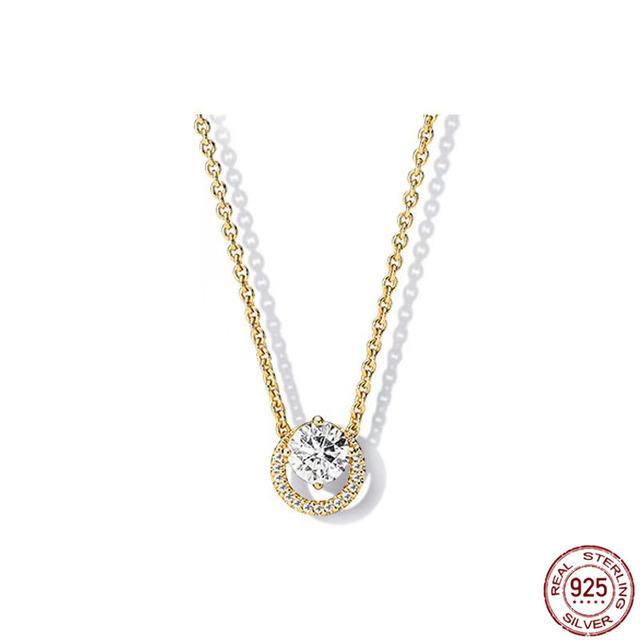 Новый стерлингового серебра 925 пробы, классический круглый кулон в форме сердца, ожерелье, подходит для оригинального Pandora, из бисера, сделай сам, женские ювелирные изделия, подарок