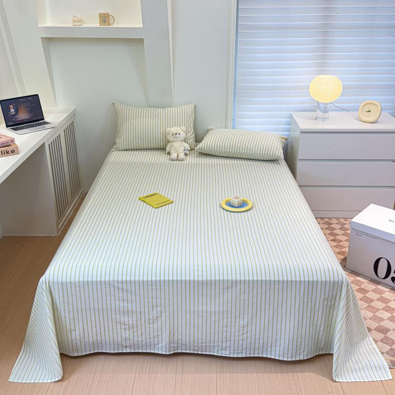 100% хлопок простыня в полоску простыня для кожи постельное белье для взрослых и детей простыни sabanas para cama (Нет наволочки)