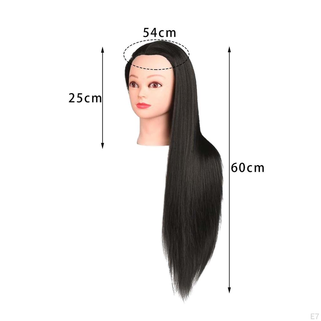 Hair Training Head Manikin Doll Mannequin Long for DIY Cutting
