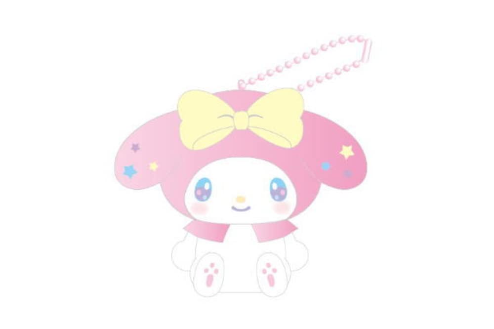 SK Japan Sanrio Dreamy Fluffy Plush Ball Chain My Melody