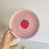 INS Hand-painted 8-inch Relief Plate Home Dessert Plate Breakfast Fruit Plate Fruit Baking Tray Cute Atmosphere Decoration Plate