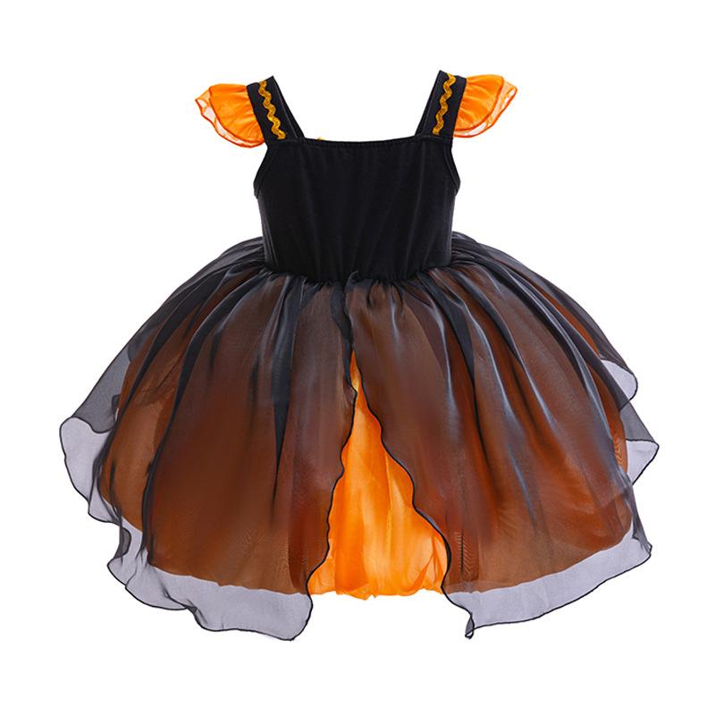 Children's Dresses Girls Costumes Little Witch Pumpkin Costumes