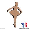 Wooden Stand To Decorate - Tutu Dancer - 9.8 X 16.9 Cm - Raw Wood - Mixed - Adult