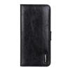 Case - XWZYQ® - Redmi Note 9 - Black Leather - Flip Wallet Cover - Horizontal Stand