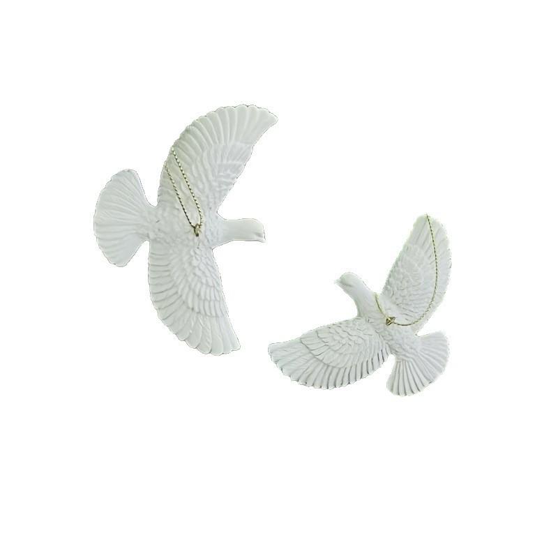 1-6 шт. Подвеска в виде голубей мира из смолы, Рождественское украшение, Фестивальный подарок «Голуби мира», Креативный декор для дома, двора, дружбы