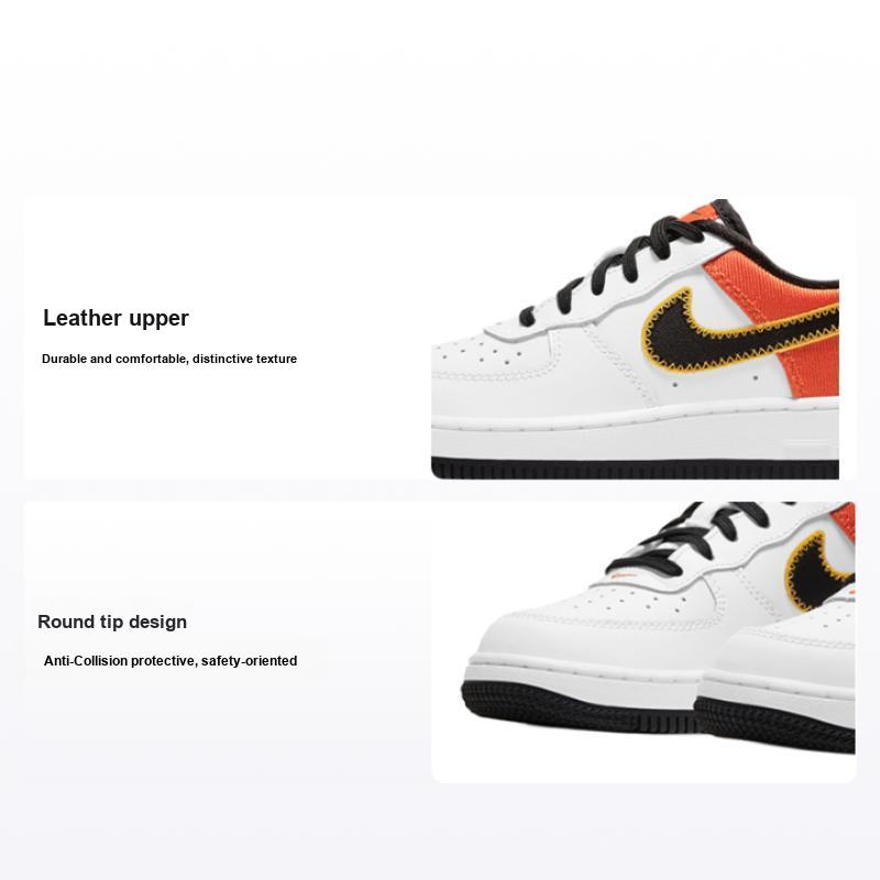Nike Детские кроссовки Air Force 1 LV8 PS Roswell Rayguns White Orange-Flash Amarillo DD9532-100