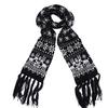 Unisex Christmas  Snowflake Scarf Warm Thick Winter Tassels Shawl Xmas