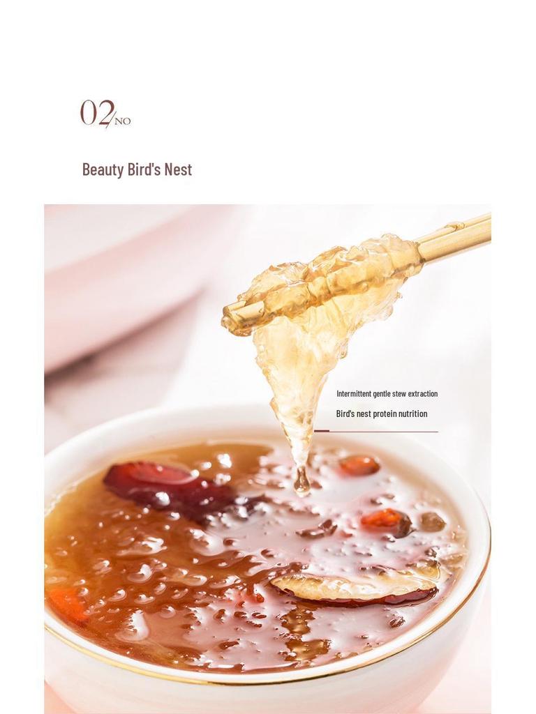 Электрическая керамическая мультиварка: Многофункциональная пароварка с двойным дном для супа, рагу, ласточкиного гнезда и сохранения здоровья