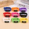 1pc LED Pedometer Bracelet Step Counter Watch 12/24H Time Display Step Counter Watch Silicone Step Tracker Fitness Watch
