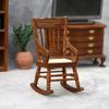 Toy Wood Photo Props Doll House Accessories Miniature Rocking Chair Scene Model Dollhouse Furniture