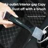 2 In 1 Car Logo Cleaning Brush Remove Dust Tools Interior For Skoda Octavia Rapid Kodiaq Superb Karoq Scala Fabia Kamiq Enyaq iV knzh54