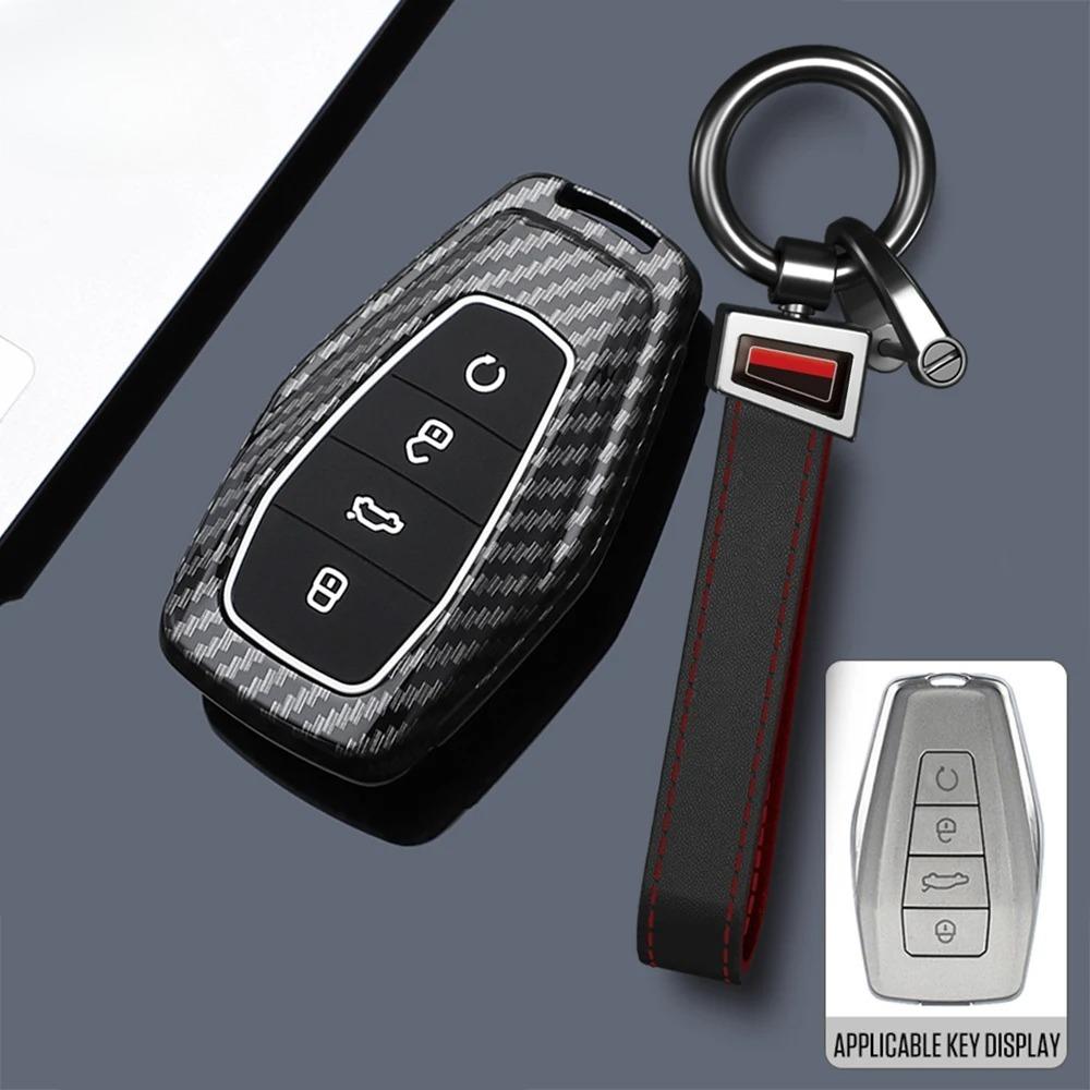 ABS Углеродное волокно Чехол для ключа автомобиля для Geely Coolray X6 X7 EX7 Emgrand Global Hawk GX7 Пульт Аксессуары