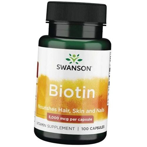 Биотин, Biotin 5000, Swanson 100капс (36280063)