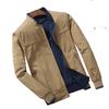 Middle -Aged And Old Jacket Men 'S Business Men 'S Casual Stand Collar Jacket Jacket Double -Sided Wear