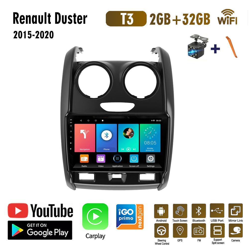 Автомобильное радио Android для Renault Duster 2015-2020 для LADA Largus 2021 мультимедийный плеер навигация GPS WIFI Carplay 2 + 32 ГБ