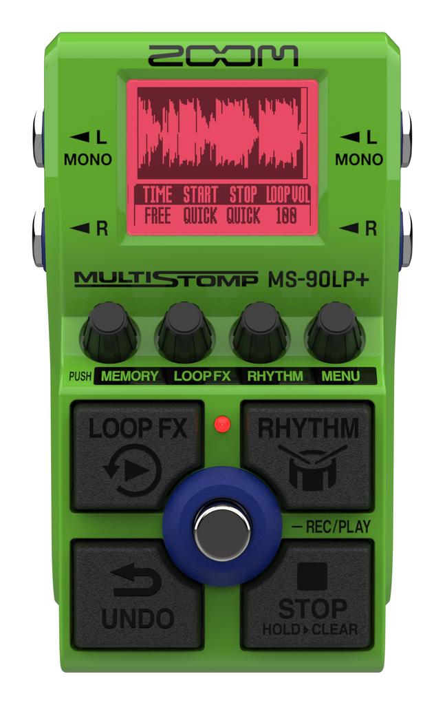 ZOOM Zoom Pedal Looper Pedal Green Green Compact Housing Equipped with 5 Foot Switches MS-90LP+ Multi-stomp