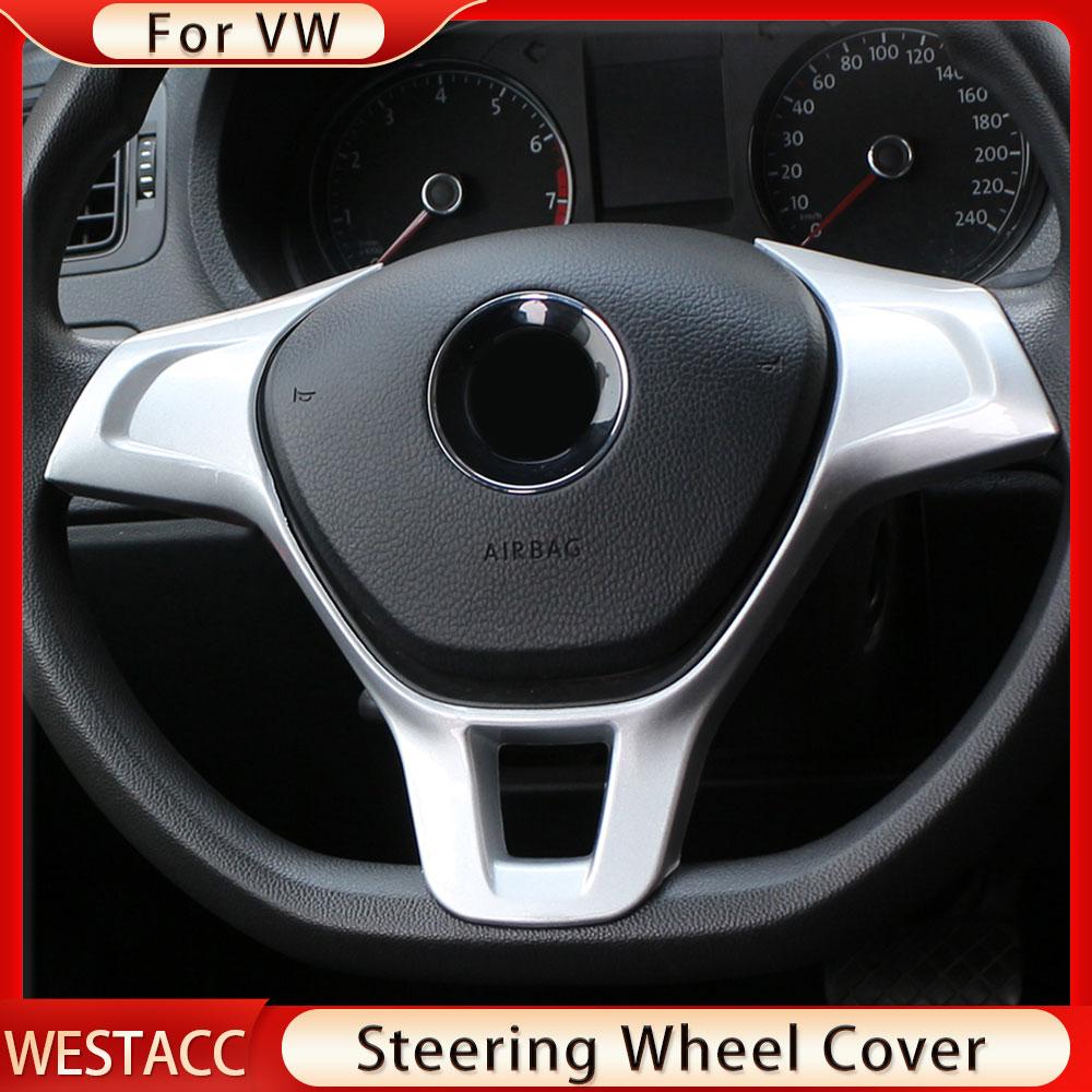 Накладка на руль автомобиля, наклейка для Volkswagen VW Golf 7 GTI MK7 POLO 2014 2015 Jetta MK6 2015 2016, интерьер