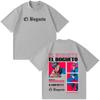 Singer El Bogueto Album Tour 2026 Print TShirts Unisex Women Fashion T Shirt Summer Shortsleeved Cotton Hiphop Casual Tshirts