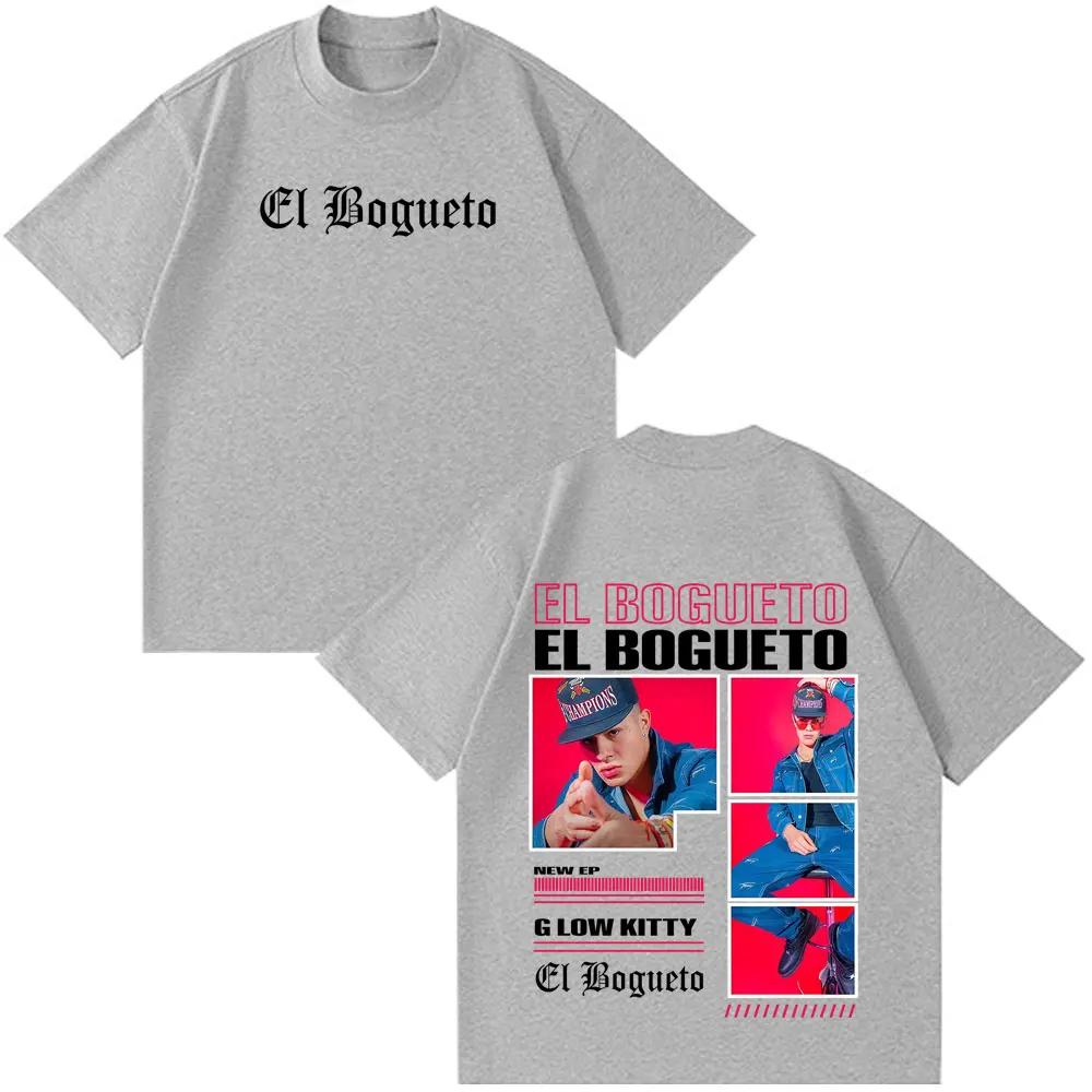 Singer El Bogueto Album Tour 2026 Print TShirts Unisex Women Fashion T Shirt Summer Shortsleeved Cotton Hiphop Casual Tshirts