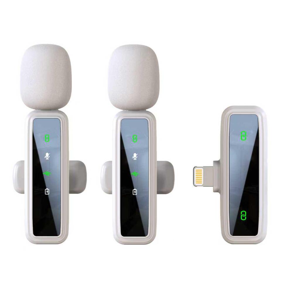 J86 Dual Wireless Lapel Microphone - Noise Reduction for Live Broadcasts