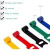 Releasable Cable Ties Plastics Colored Reusable Cable Ties Nylon Loop Wrap Zip Bundle Ties Cable Tie Wire
