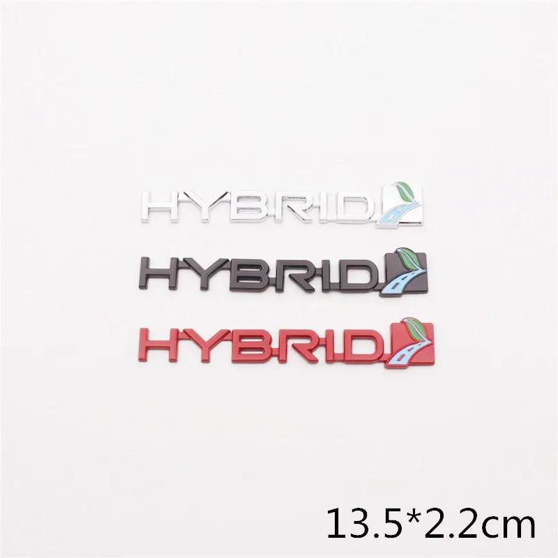 3D металлический гибридный логотип, эмблема автомобиля, значок на крыло, наклейка на задний багажник для T-oyo-ta, аксессуары для авто стайлинга