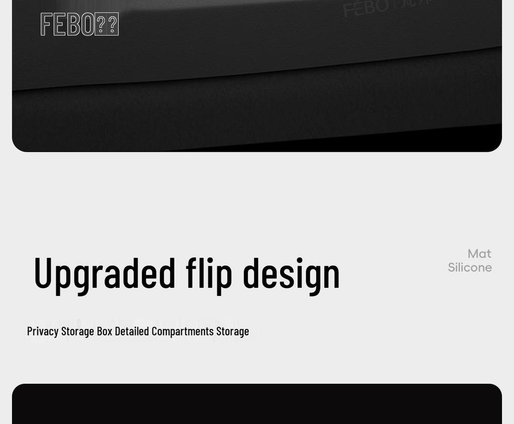Силиконовый двухслойный ящик для хранения для отделки отсека консоли Xiaomi YU7