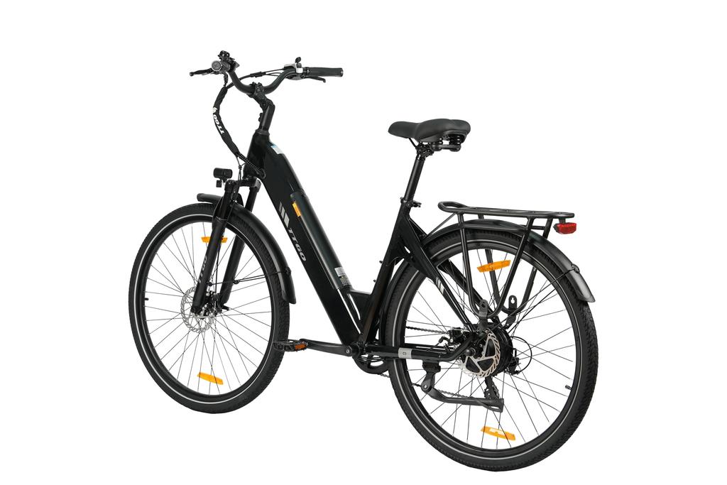 Электровелосипед TTGO C3 SE, Мотор 250 Вт, 36 В 18 Ач, Шины 28 дюймов, Механические дисковые тормоза, Максимальная скорость 25 км/ч, Максимальный запас хода 80–120 км, Городской велосипед для взрослых