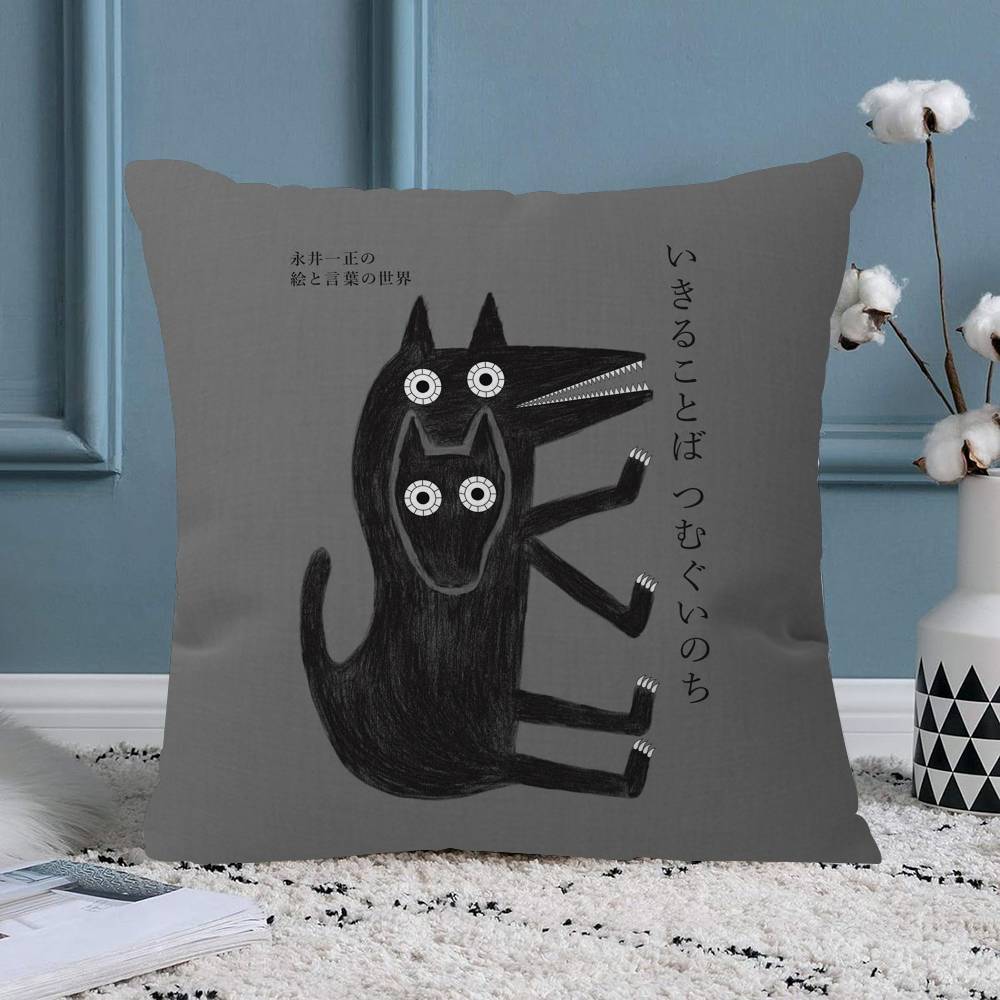 Japanese Contemporary Tokyo Art Pillow Gift Home Office Decoration Bedroom Sofa Car Cushion Cover case x