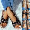 Women's Slippers Men Home Summer Cross Strap Ladies Casual Shoes Linen Slippers