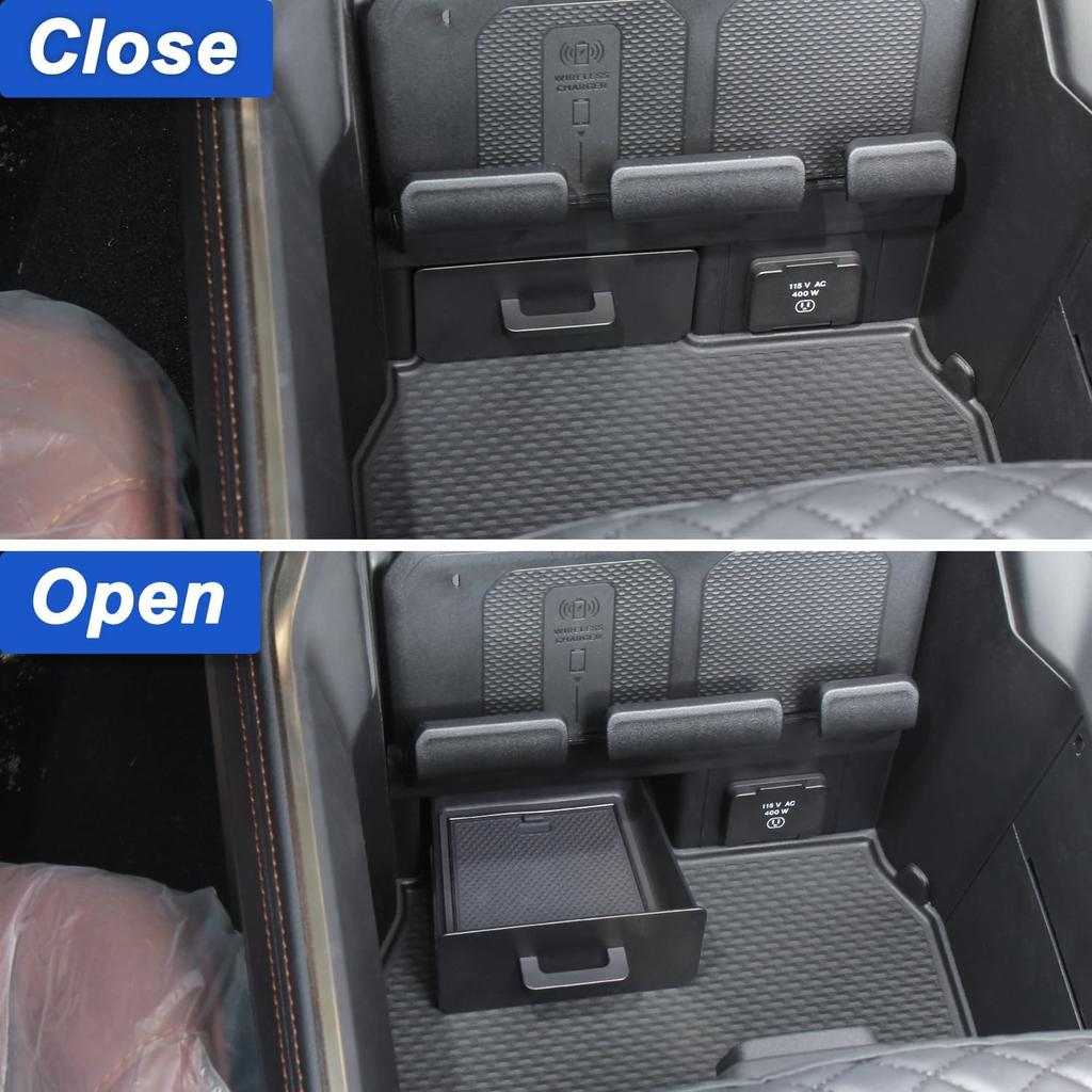 PIMCAR Removable Storage Drawer Tray Compatible With -2026 Dodge RAM 1500 2500 3500 Center Console Storage Drawer Accessories Cubby Organizer Box ABS
