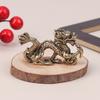 1Pc Zodiac Dragon Statue Figurine Wealth Brass Decor Prosperity Chinese Style Dragon Luck Animal Fengshui Vintage Ornament