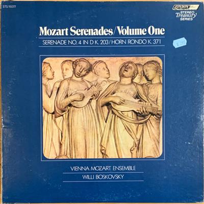 LP Запись WIENER MOZART ENSEMBLE, WILLI BOSKO - Серенады Моцарта Том 1 STS15077 LONDON 1971 США Классическая Б/У