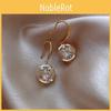 Silver Earrings Round Alloy Water Rhinestone Fashion Jewelry For Women
