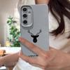 Простой узор оленя ТПУ мягкий тонкий чехол для Samsung S25 S24 FE S23 Ultra S22 S21 A16 A56 A36 A55 A15 противоударный матовый кожаный текстурный чехол для телефона